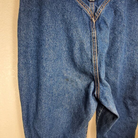 90s Rocky Mountain High-Waist Bareback Womans Size 16L Blue Denim Jeans Y2K - Picture 14 of 15